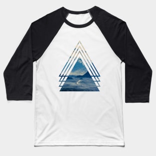 Beautiful Landscape in Geometric Shape Baseball T-Shirt